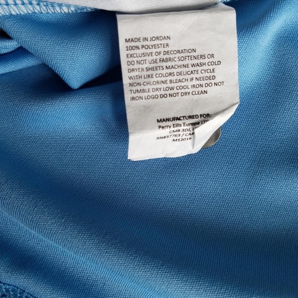 NWT PGA Tour PRO Series Golf Shirt Size XL Blue Palm Tree Print - Picture 8 of 9